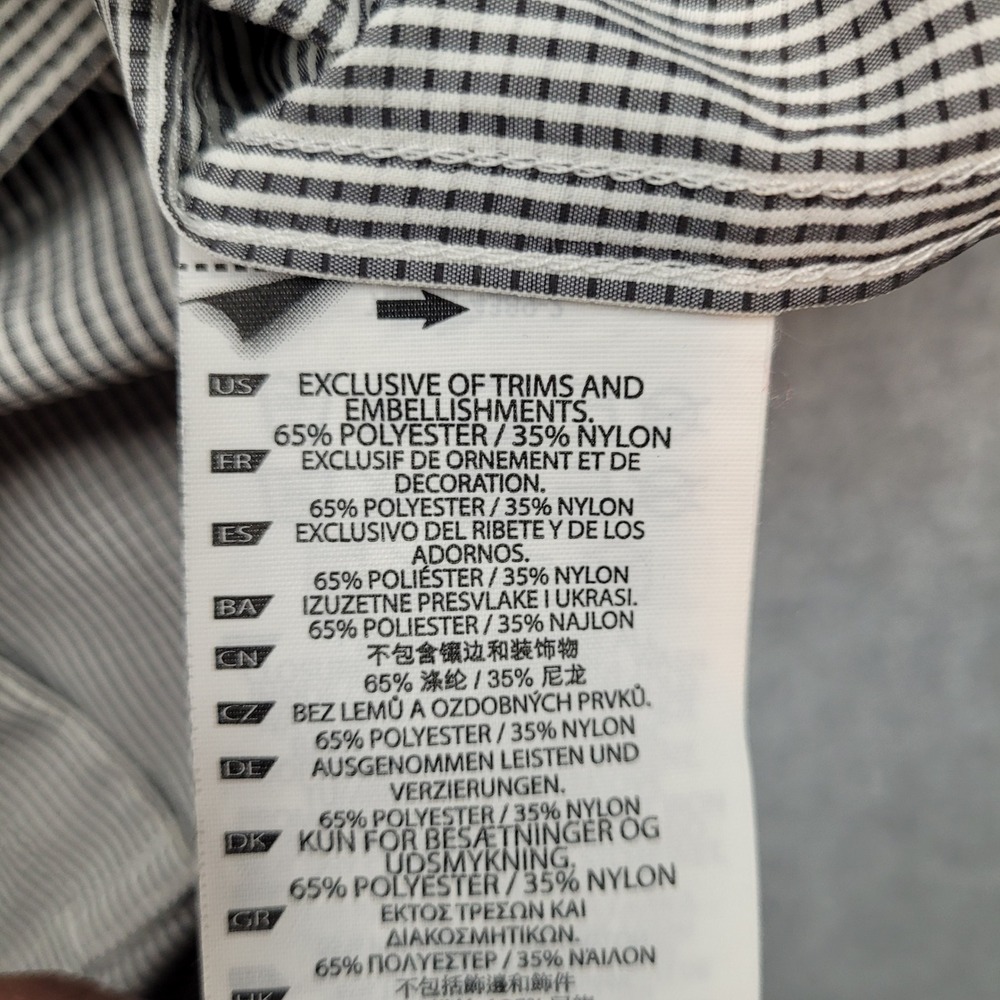 5.11 Tactical Button Up Shirt Mens 2XL Black White Micro Gingham Short Sleeve - Picture 6 of 12